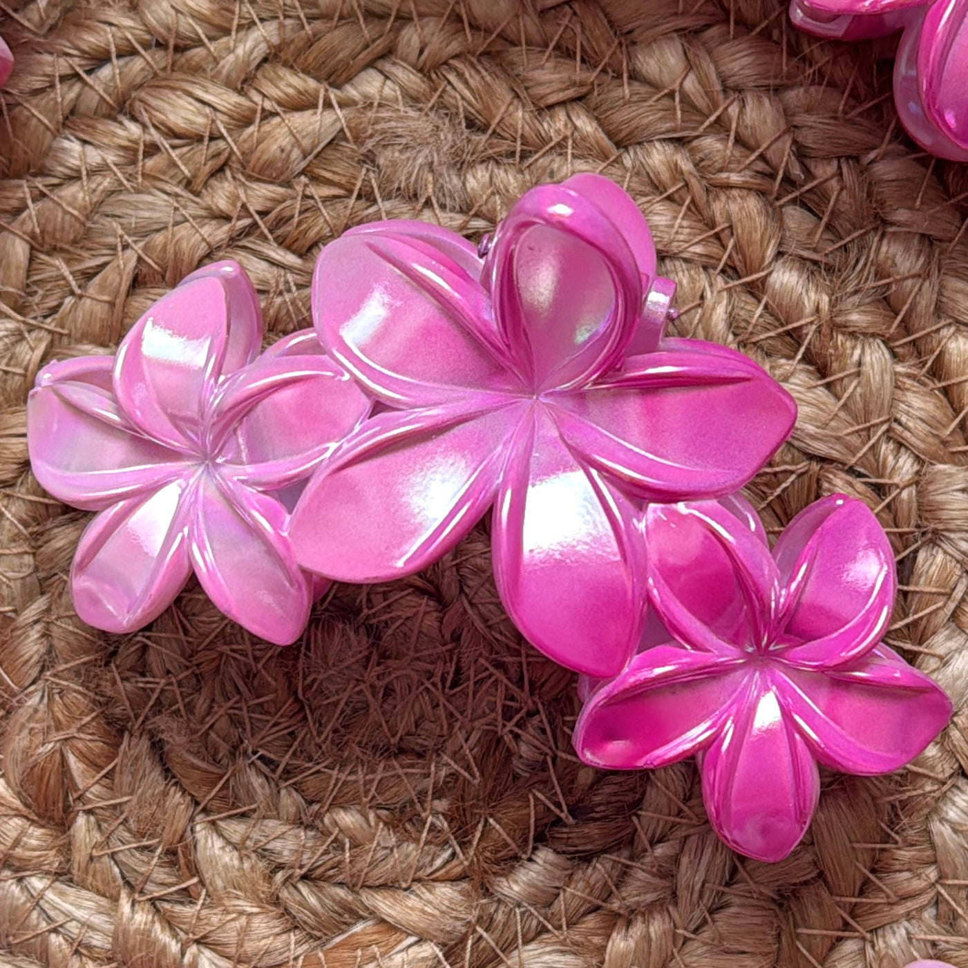 Doll Pink Blossom Claw Clip