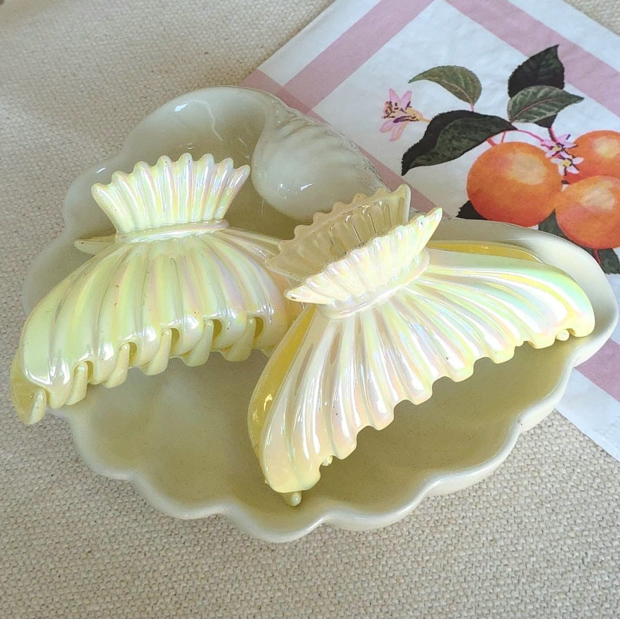 Connie Claw Clip - Yellow