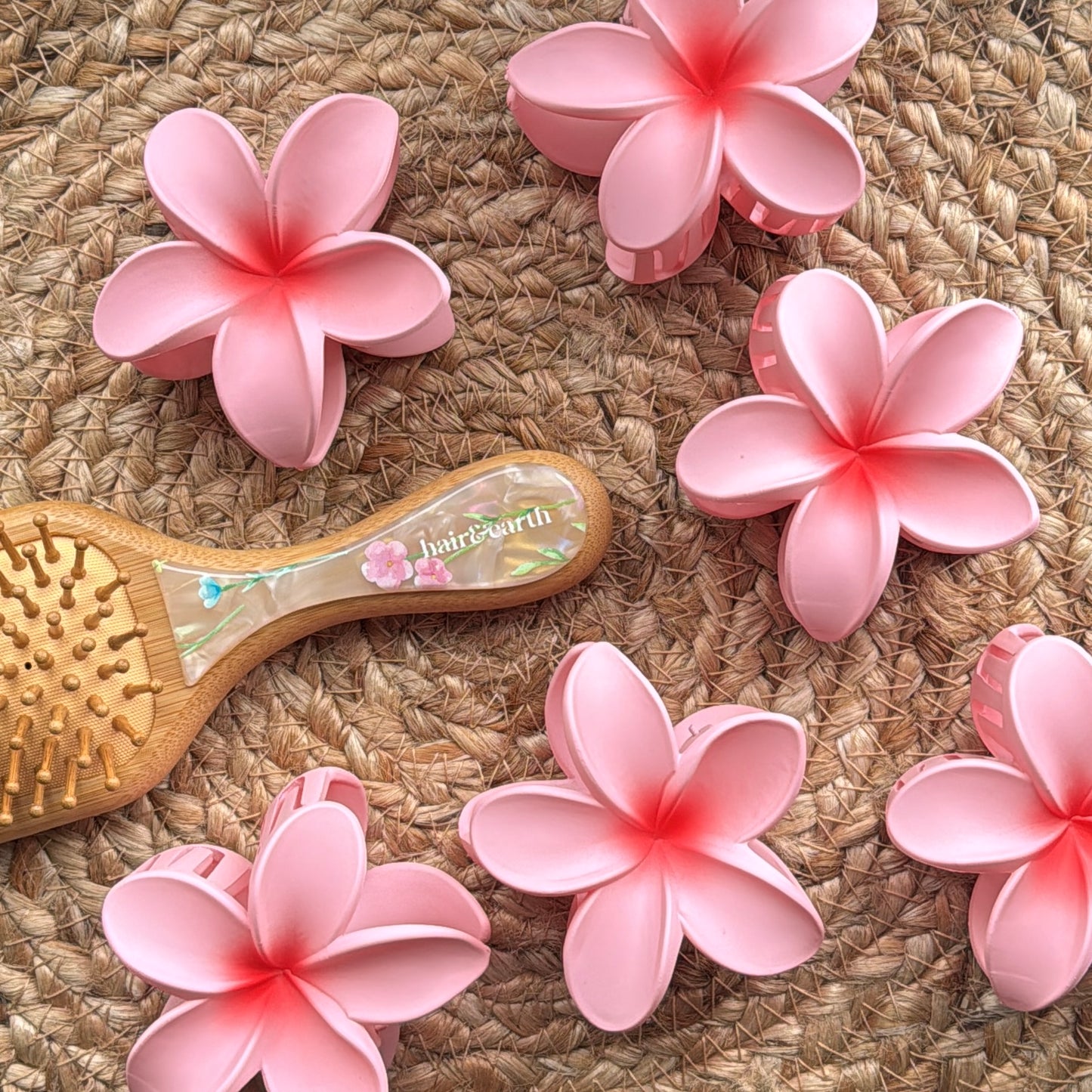 Hawaiin Pink Bloom Claw Clip