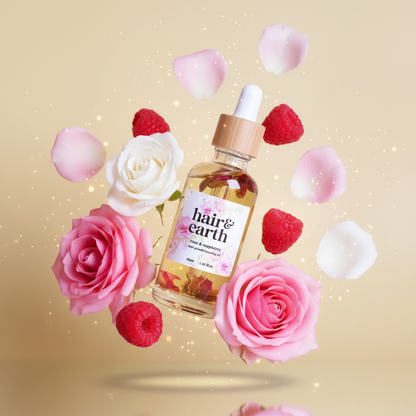 Hair & Earth Rose & Raspberry Hair Growth Oil 50ml