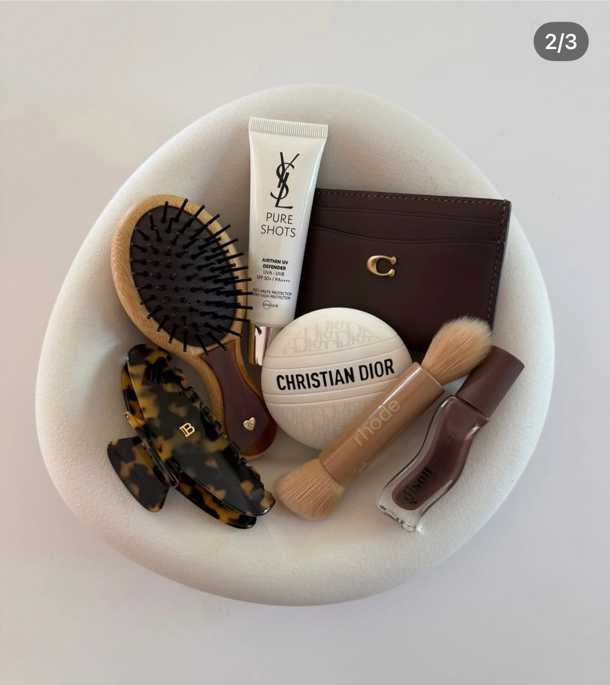 Mini Hairbrush - Cocoa Swirl