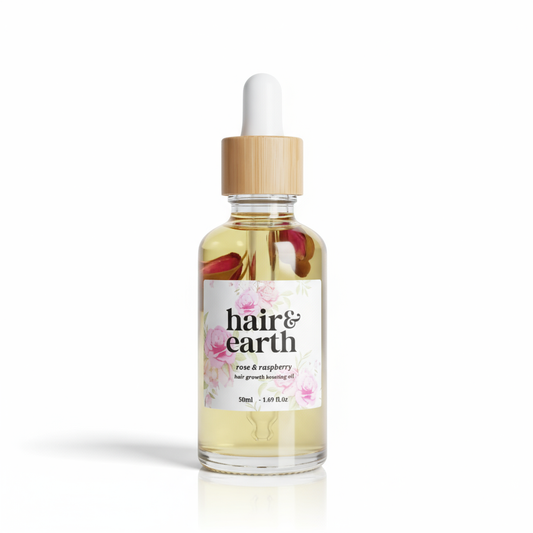 Hair & Earth Rose & Raspberry Hair Growth Oil 50ml