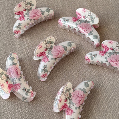 Rosey Breeze Claw Clip
