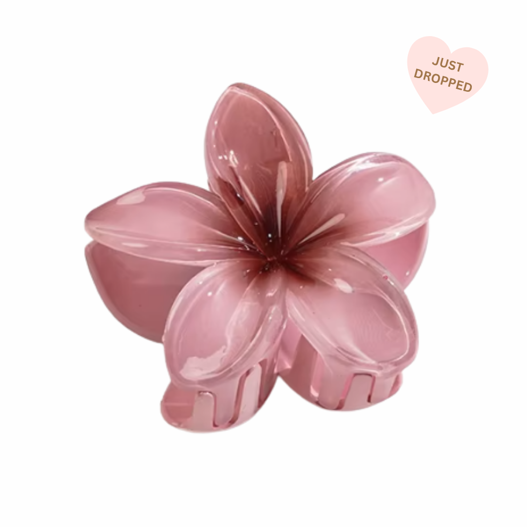 Dusty Pink Bloom Claw Clip
