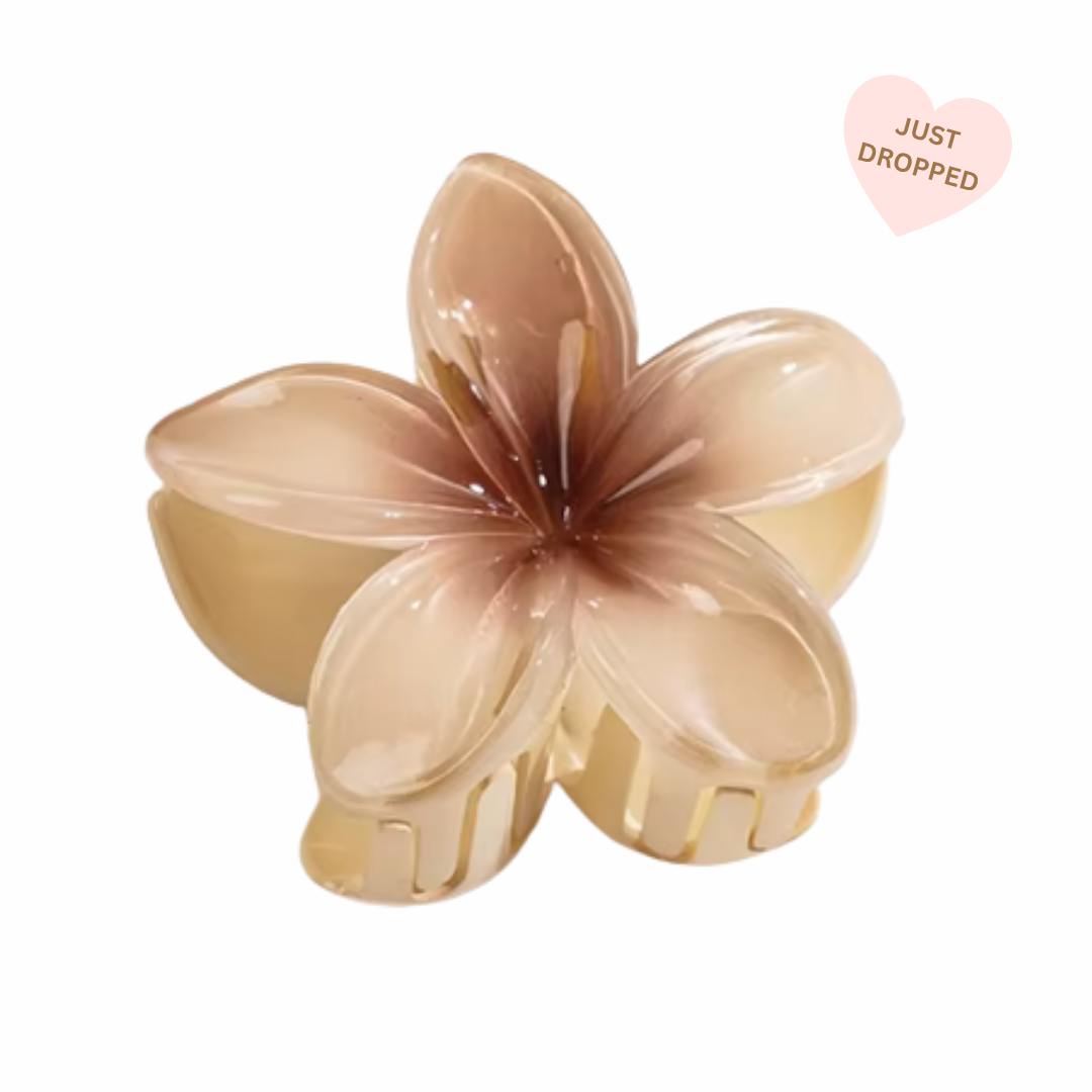 Vanilla Bloom Claw Clip