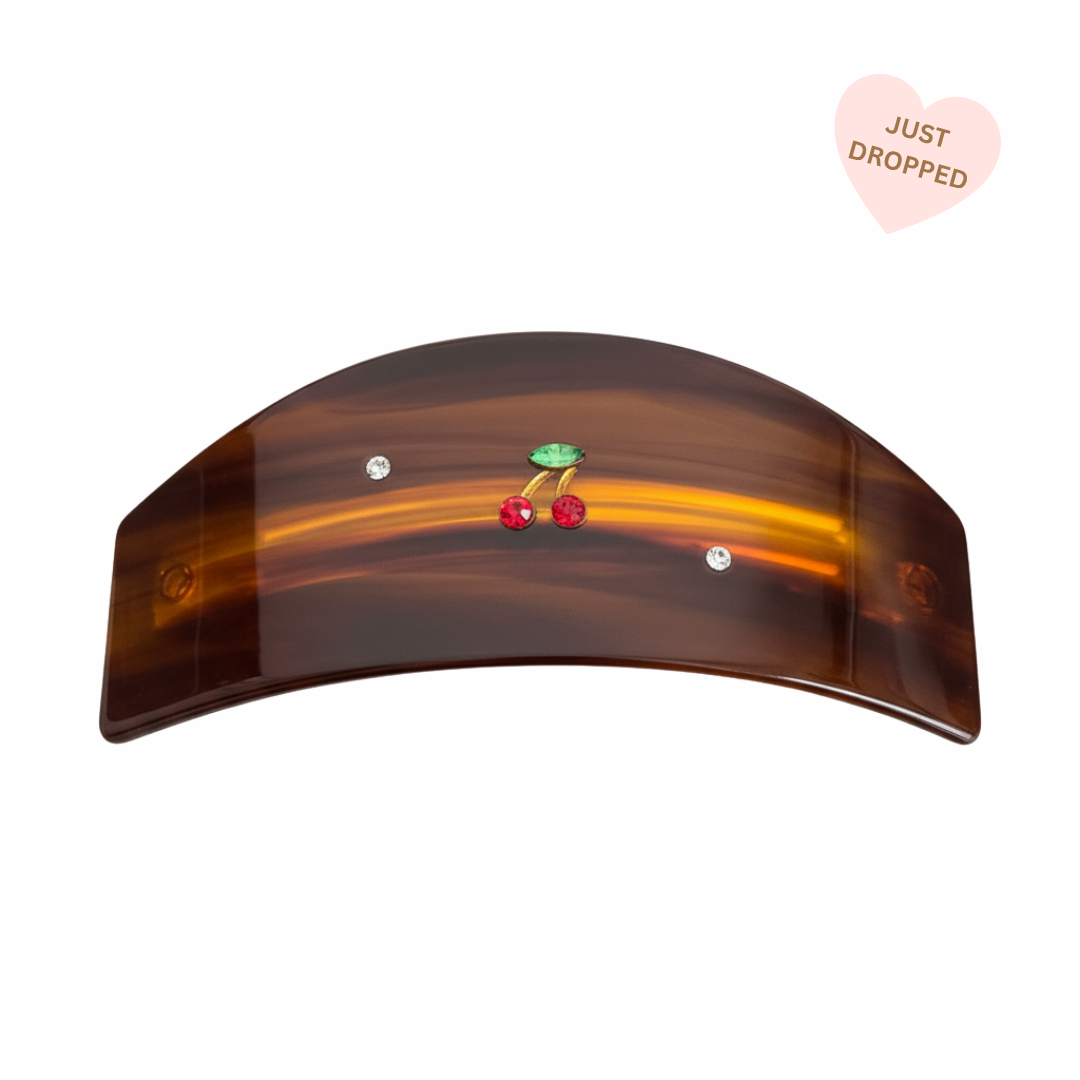 Tortoise Cherry Barette